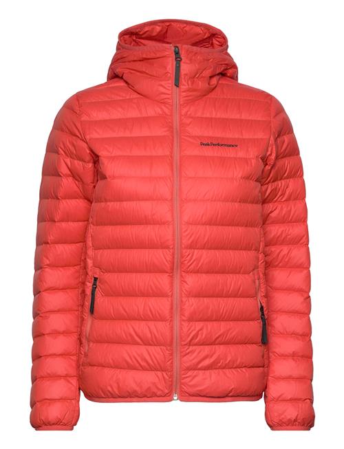 Peak Performance W Down Liner Hood Jacket Peak Performance Red