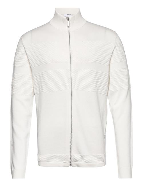 Selected Homme Slhmaine Ls Knit Cardigan W Selected Homme White