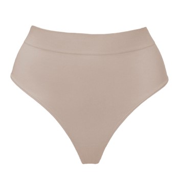 Magic Trusser Comfort Thong Lysbrun  nylon Small Dame