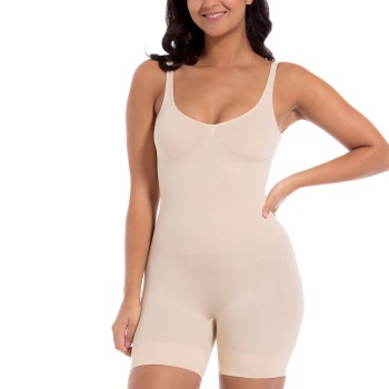 Magic Low Back Bodysuit Beige polyamid Large Dame