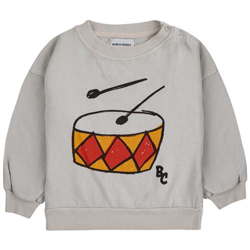 Bobo Choses Play The Drum Baby Sweatshirt Beige | Beige | 9 months