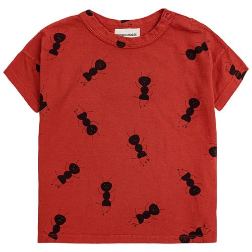 Se Bobo Choses Ant Mønstret Baby T-shirt Rød | Rød | 6 months ved Babyshop