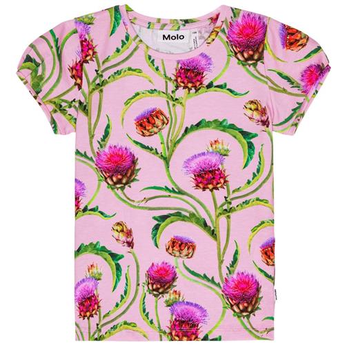 Se Molo GOTS Rimona T-shirt Artichoke Glow | Lyserød | 110 cm ved Babyshop