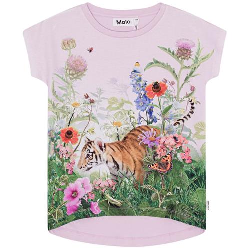 Se Molo GOTS Ragnhilde T-shirt Garden Explore | Lilla | 92 cm ved Babyshop