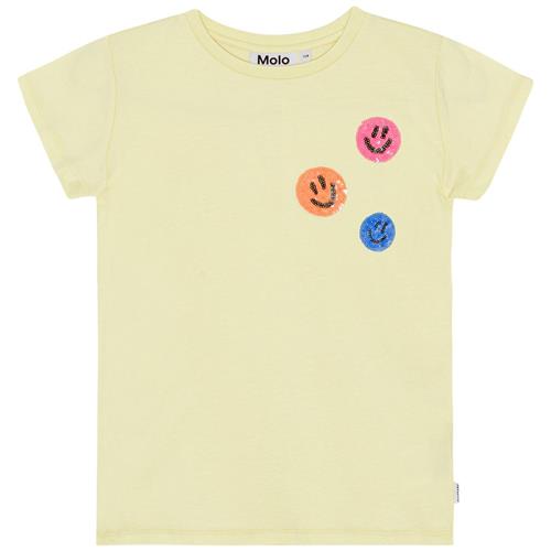 Se Molo GOTS Ranva T-shirt Pale Dawn | Gul | 116 cm ved Babyshop