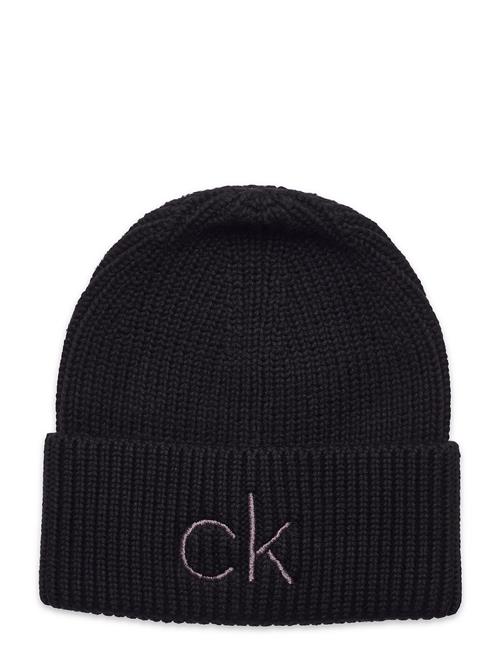 Calvin Klein Re-Lock Beanie W/Emb Calvin Klein Black