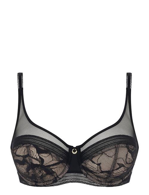 Se CHANTELLE Corsetry Bra Underwired Very Covering CHANTELLE Black ved Booztlet