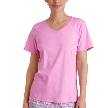 Calida Favourites Space Shirt Short Sleeve Rosa bomuld X-Small Dame