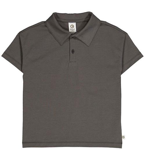 Se MÃ¼sli MÃ¼sli T-shirt - Cozy Me Collar - Tower Grey ved KidsWorld