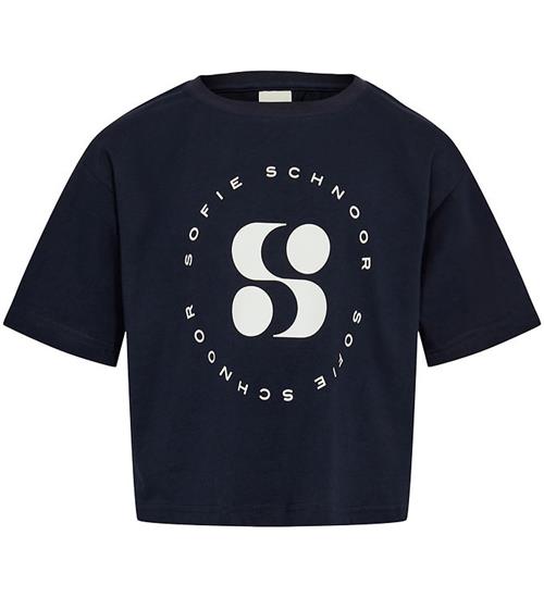 Se Sofie Schnoor T-shirt - Dark Blue ved KidsWorld