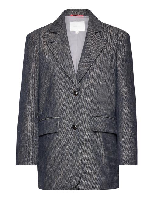 Se Naja Lauf Feodora Blazer Rough Twill Naja Lauf Navy ved Booztlet