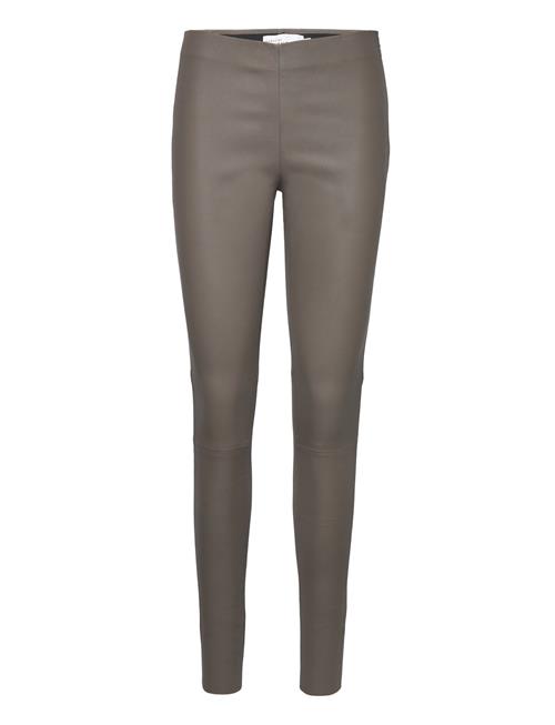 Karen By Simonsen Memekb Leather Pants Karen By Simonsen Grey