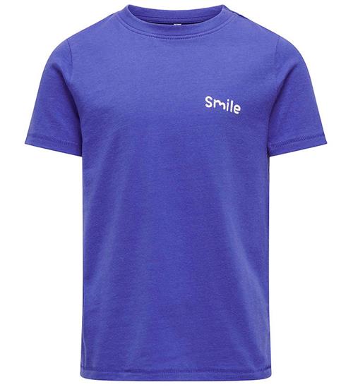 Se Kids Only Kids Only T-shirt - KogVera - Dazzling Blue/Smile ved KidsWorld