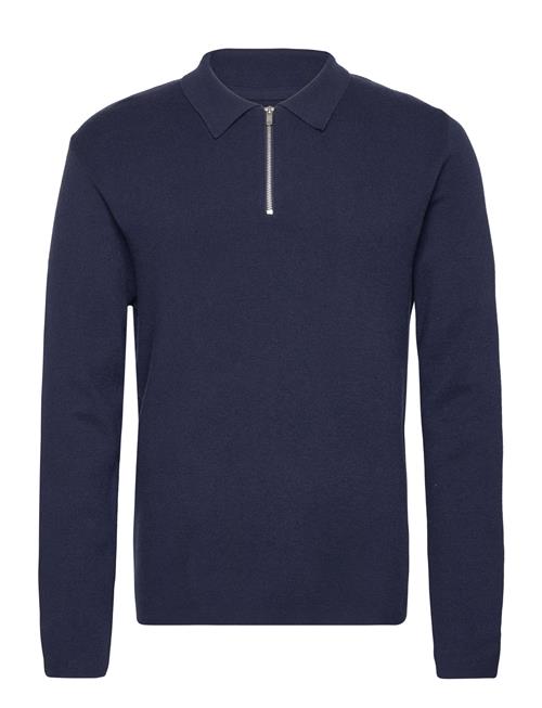 Se Jack & Jones Jprblastall Knit Half Zip Jack & J S Navy ved Booztlet