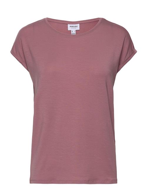 Se Vero Moda Vmava Plain Ss Top Ga Jrs Noos Vero Moda Pink ved Booztlet