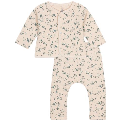 Se Petit Bateau Mønstret Sæt Med Cardigan Og Bukser Cremefarvet |  | 6 months ved Babyshop