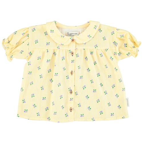 Piupiuchick Blomstret Stribet Bluse Gul | Gul | 8 years