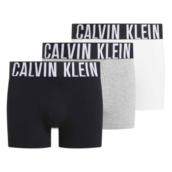 Calvin Klein 3P Intense Power Trunks Hvid/Grå bomuld Large Herre