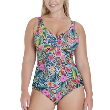 Se Miss Mary of Sweden Miss Mary Amazonas Swimsuit Blå m. blomste D 38 Dame ved Timarco