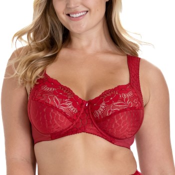 Miss Mary of Sweden Miss Mary Jacquard And Lace Underwire Bra Bh Rød B 80 Dame