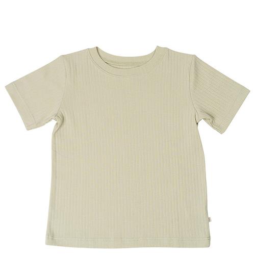 Se Minimalisma Minimalisma T-shirt - Nirvana - Rib - Pear Sorbet ved KidsWorld