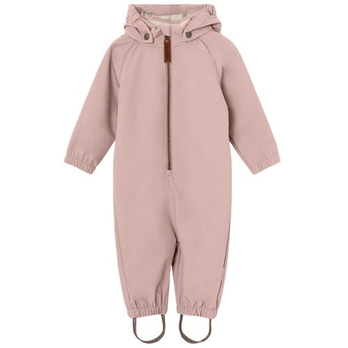 Se MINI A TURE Arno Softshell-overall Adobe Rose | Lyserød | 4 years ved Babyshop