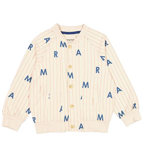 Se MarMar Cardigan - Sweat - Tobias - Baseball Stripes ved KidsWorld