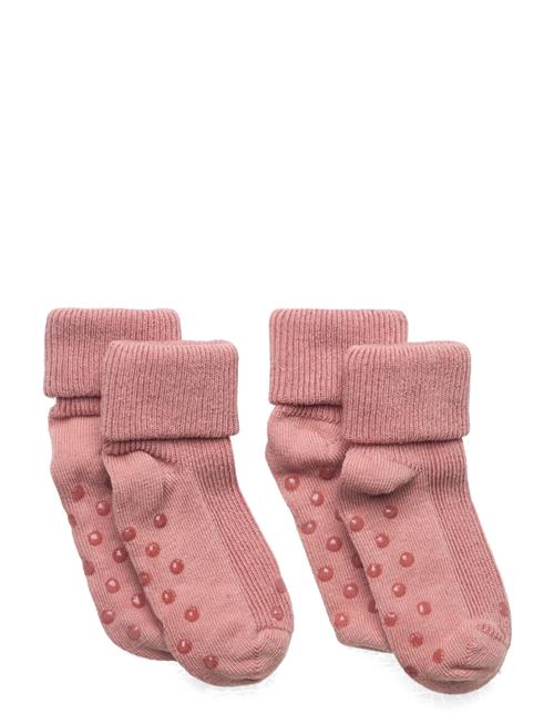 Baby Rib Sock W. Abs Minymo Pink