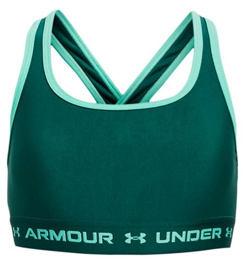 Se Under Armour Top - Crossback Mid Solid - Hydro Teal ved KidsWorld