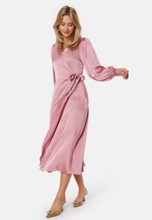 VILA Vienna Ravenna L/S Ankle Wrap Dress Foxglove 42