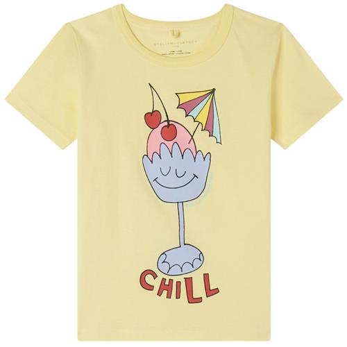 Stella McCartney Kids T-shirt Med Tryk Gul | Gul | 3 years