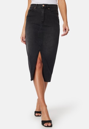 VERO MODA Vmveri High Rise calf denim skirt Black XL