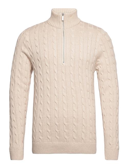 Se Selected Homme Slhryan Structure Half Zip Selected Homme Cream ved Booztlet