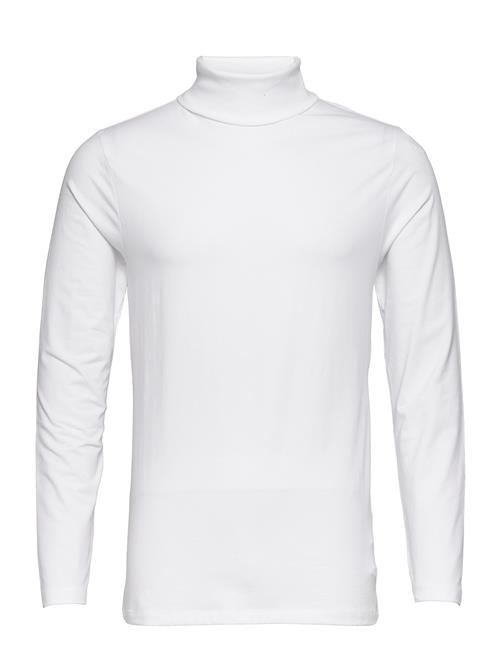 Lindbergh Roll Neck Tee L/S Lindbergh White