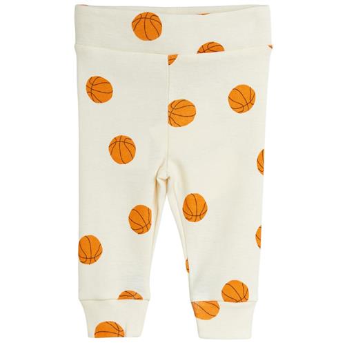 Mini Rodini GOTS Basketball Baby-leggings Off White |  | 56 cm