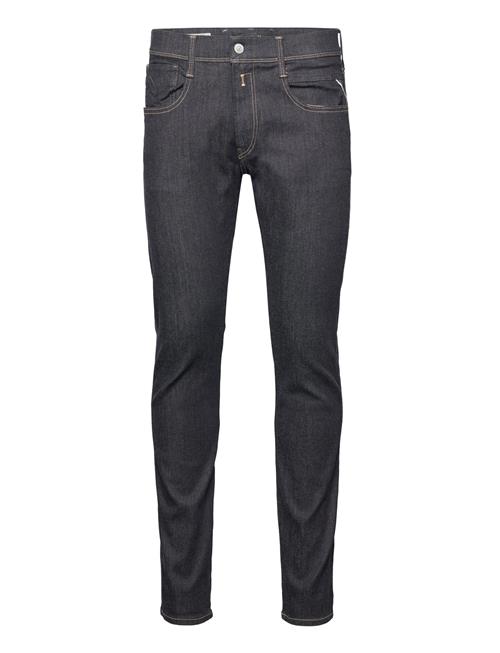 Se Replay Anbass Trousers Slim Forever Dark Replay Blue ved Booztlet