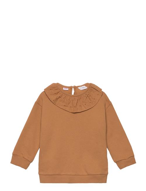 Se Mango Babydoll Neck Sweatshirt Mango Brown ved Booztlet