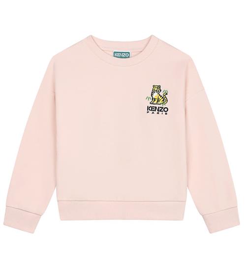 Kenzo Kenzo Sweatshirt - Veiled Pink m. Tigerhale