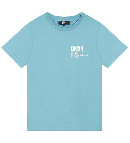 DKNY DKNY T-shirt - LyseblÃ¥ m. Hvid