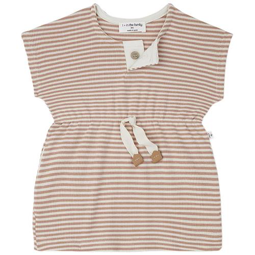 Se 1+ in the family Giulia Stribet Kjole Aprikos | Brun | 24 months ved Babyshop