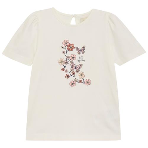 Creamie GOTS T-shirt Med Tryk Peachskin | Hvid | 92 cm