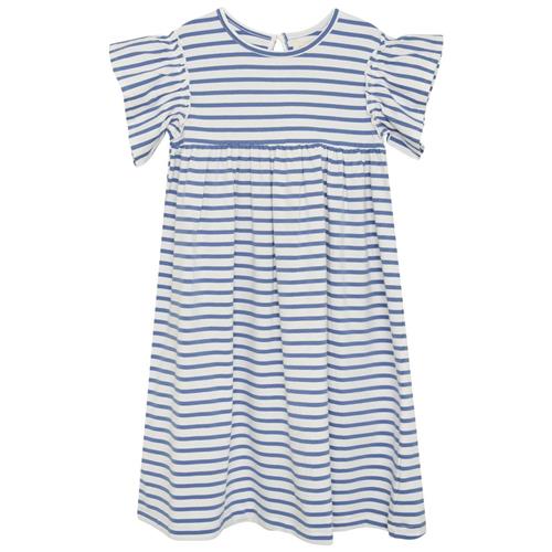 Se Creamie GOTS Stribet Kjole Colony Blue | Blå | 86 cm ved Babyshop