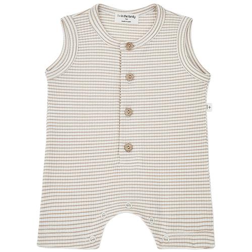 1+ in the family Pino Romper Clay/Ivory |  | 6 months