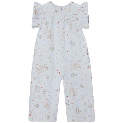 garbo&friends Mønstret Jumpsuit Isla 110/116 cm  Blå  110/116 cm  kvinde