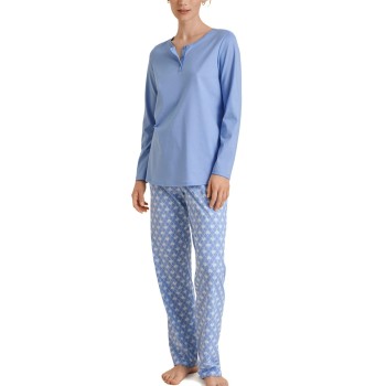 Se Calida Shell Nights Pyjamas Lyseblå bomuld Small Dame ved Timarco