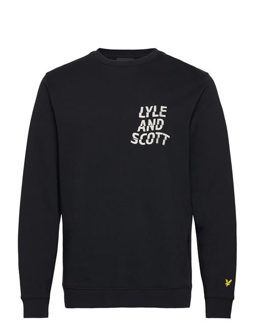 Lyle & Scott Ripple Logo Crewneck Lyle & Scott Black