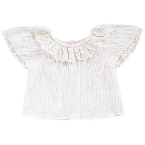 Se Louise Misha Antoinette Bluse Til Baby Hvid | Hvid | 18 months ved Babyshop