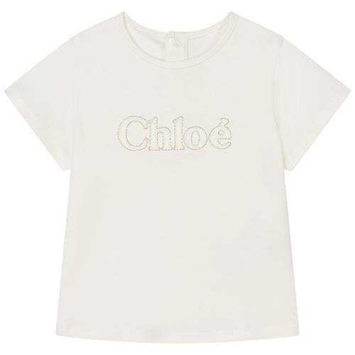 Chloé Logo T-shirt Naturhvid | Hvid | 6 months