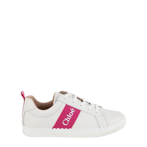 Se Chloé Logo Sneakere Naturhvid |  | 34 EU ved Babyshop