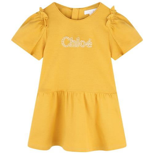 Chloé Logo Kjole Gul | Gul | 12 months